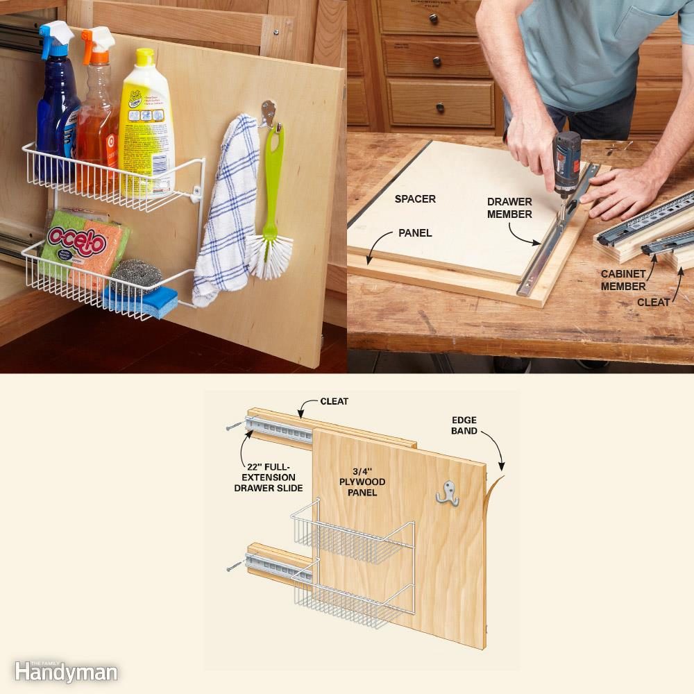 Kitchen Cabinet Storage Organizers: Rollout Storage Panel
