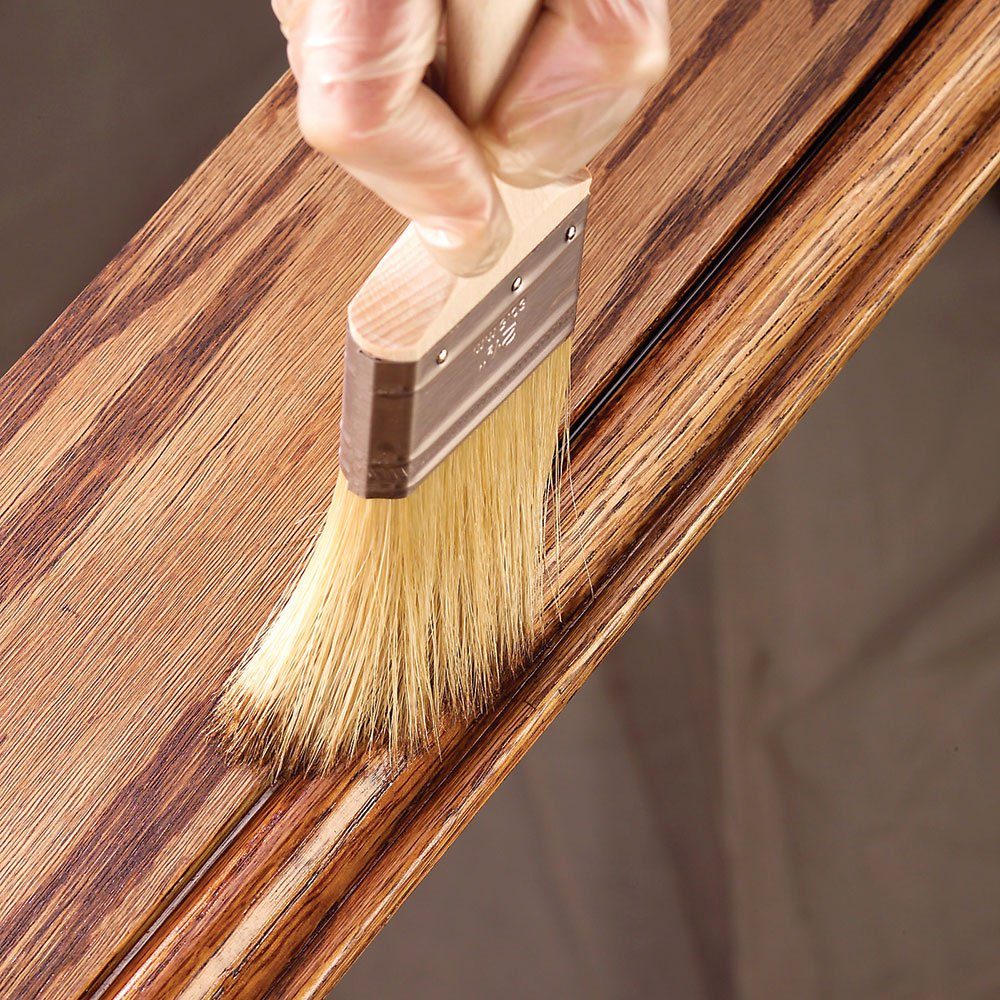 Dry brush stain