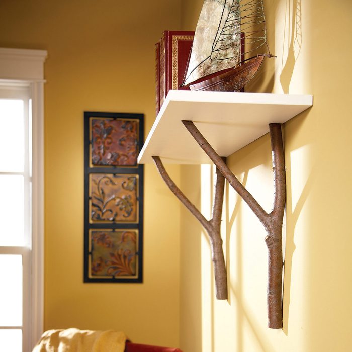 tree branch shelf