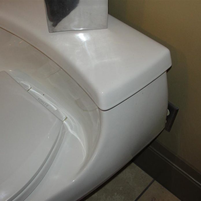 Blocked-Outlet behind toilet