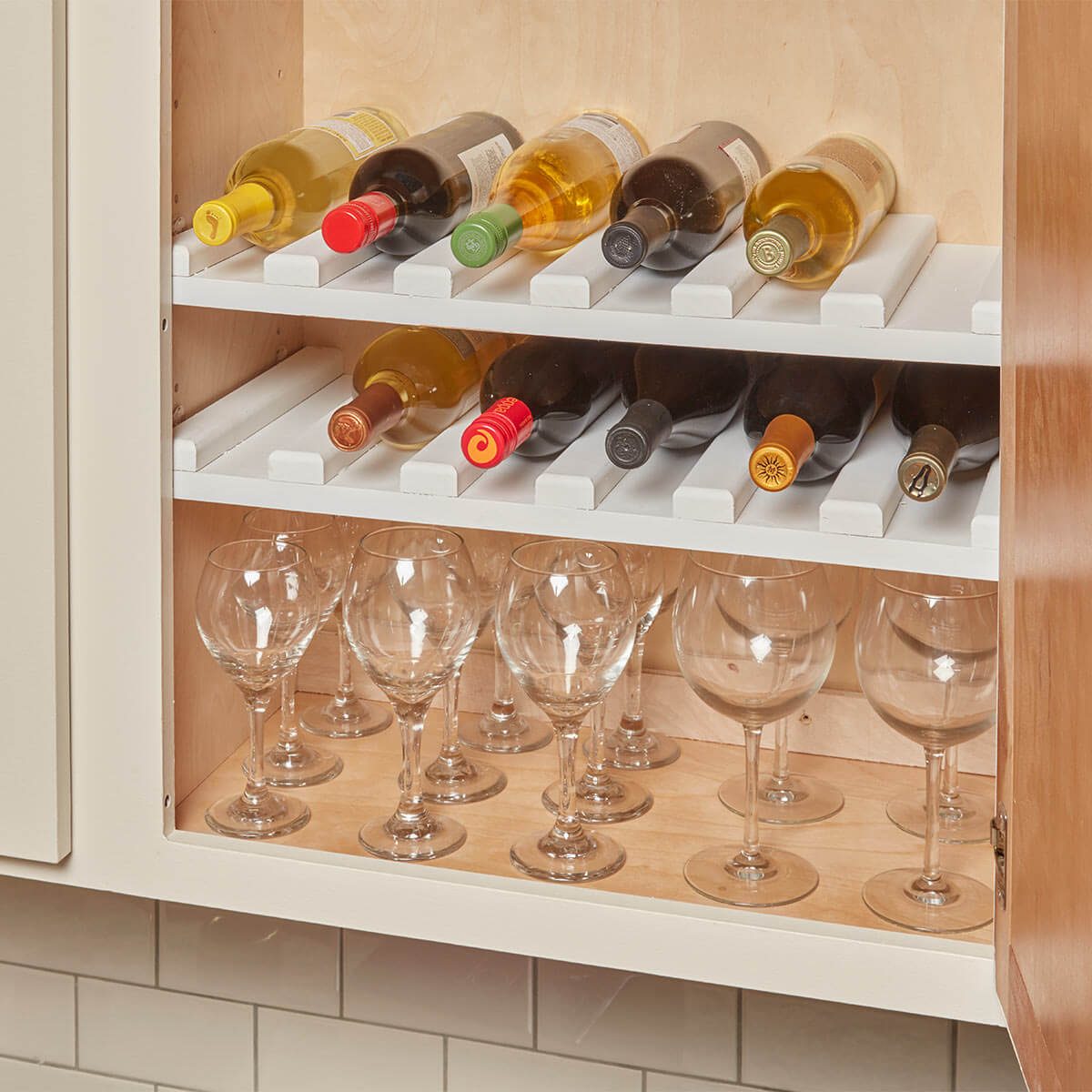 Easy-to-Make Wine Rack Cabinet