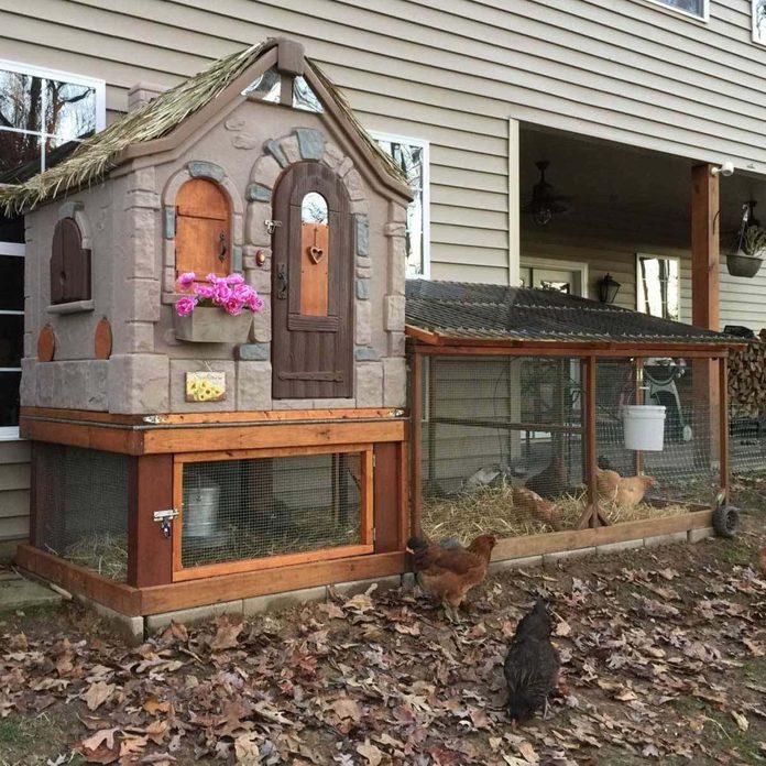 backyard chicken coop playhouse chicken coop roof