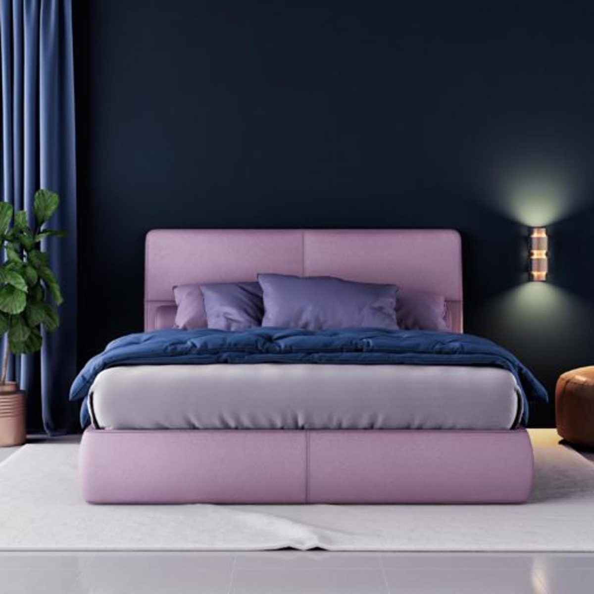 dark colored walls