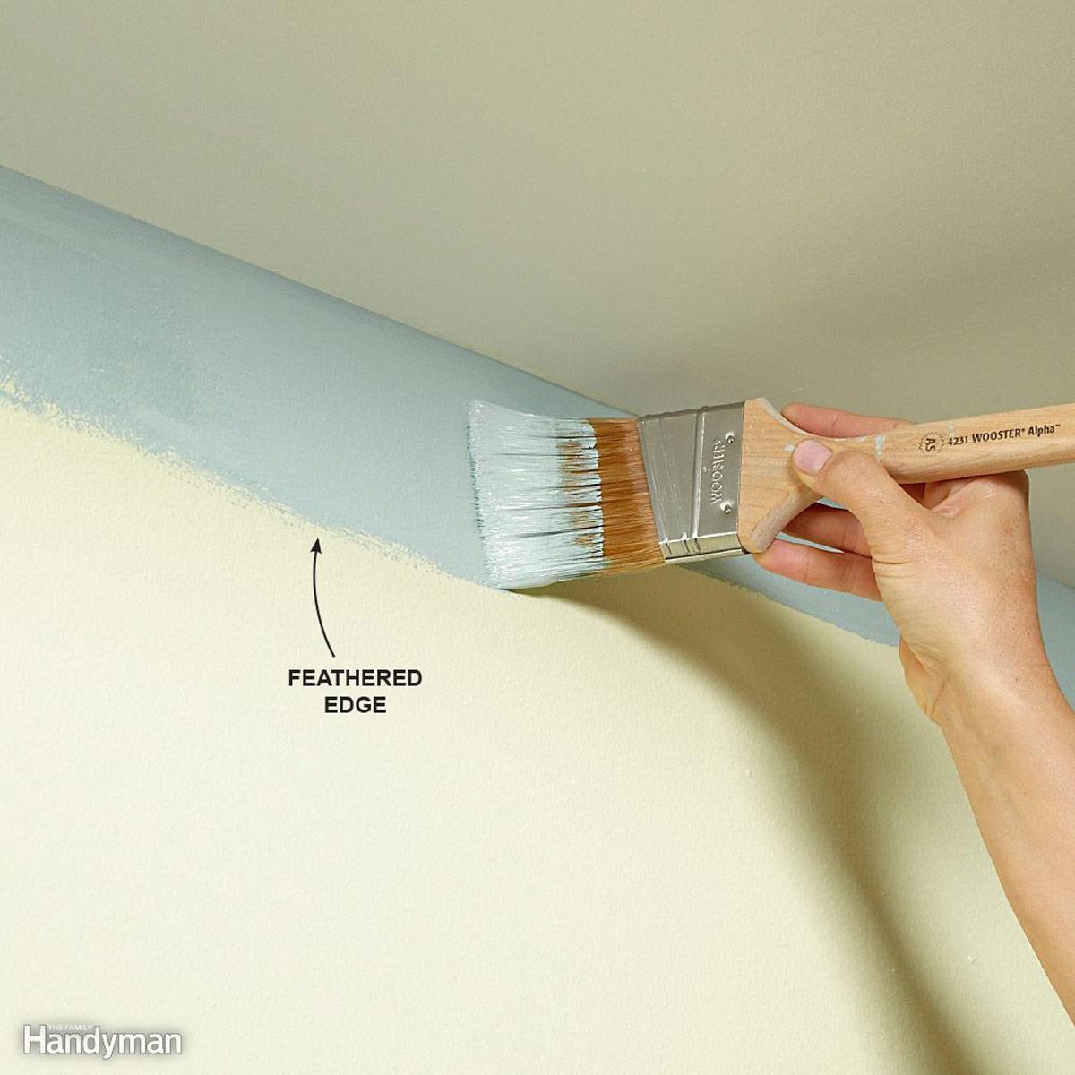 How to Get a Feathered Paint Edge