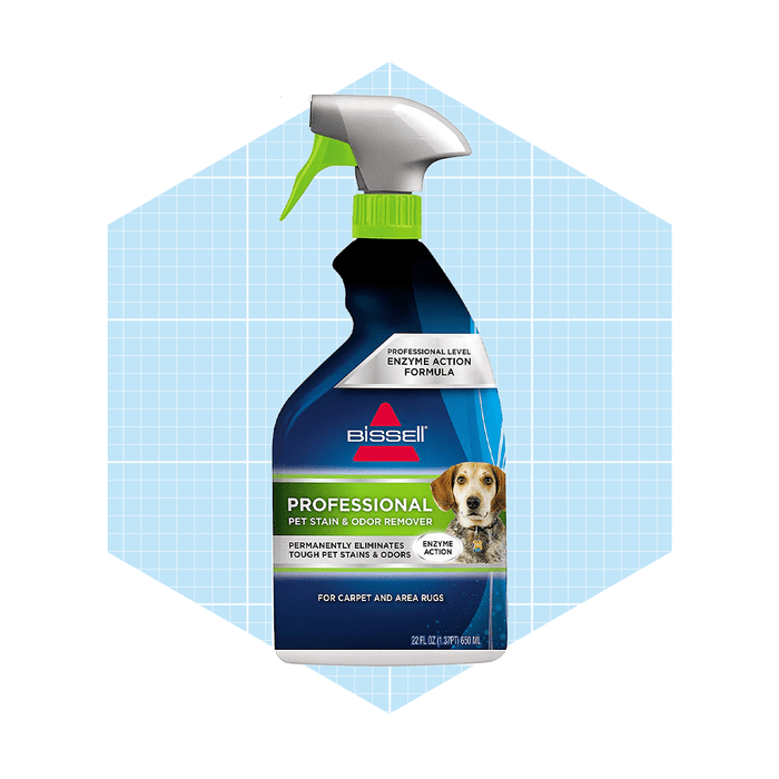 A spray bottle labeled 