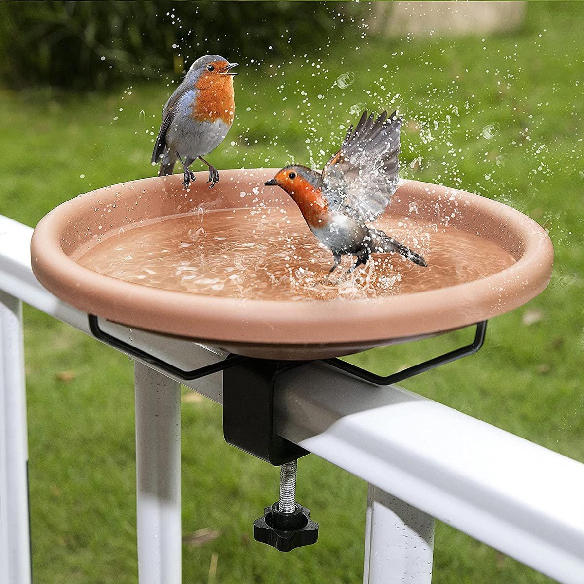 Deck Mounted Birdbath