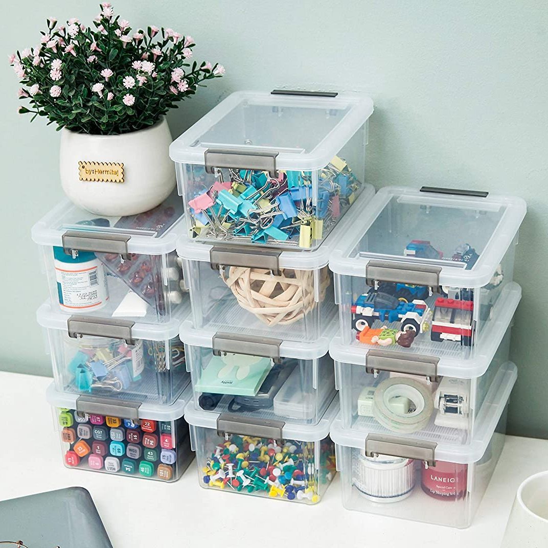 Citylife 10 Pack Small Storage Bins Plastic Ecomm Via Amazon.com