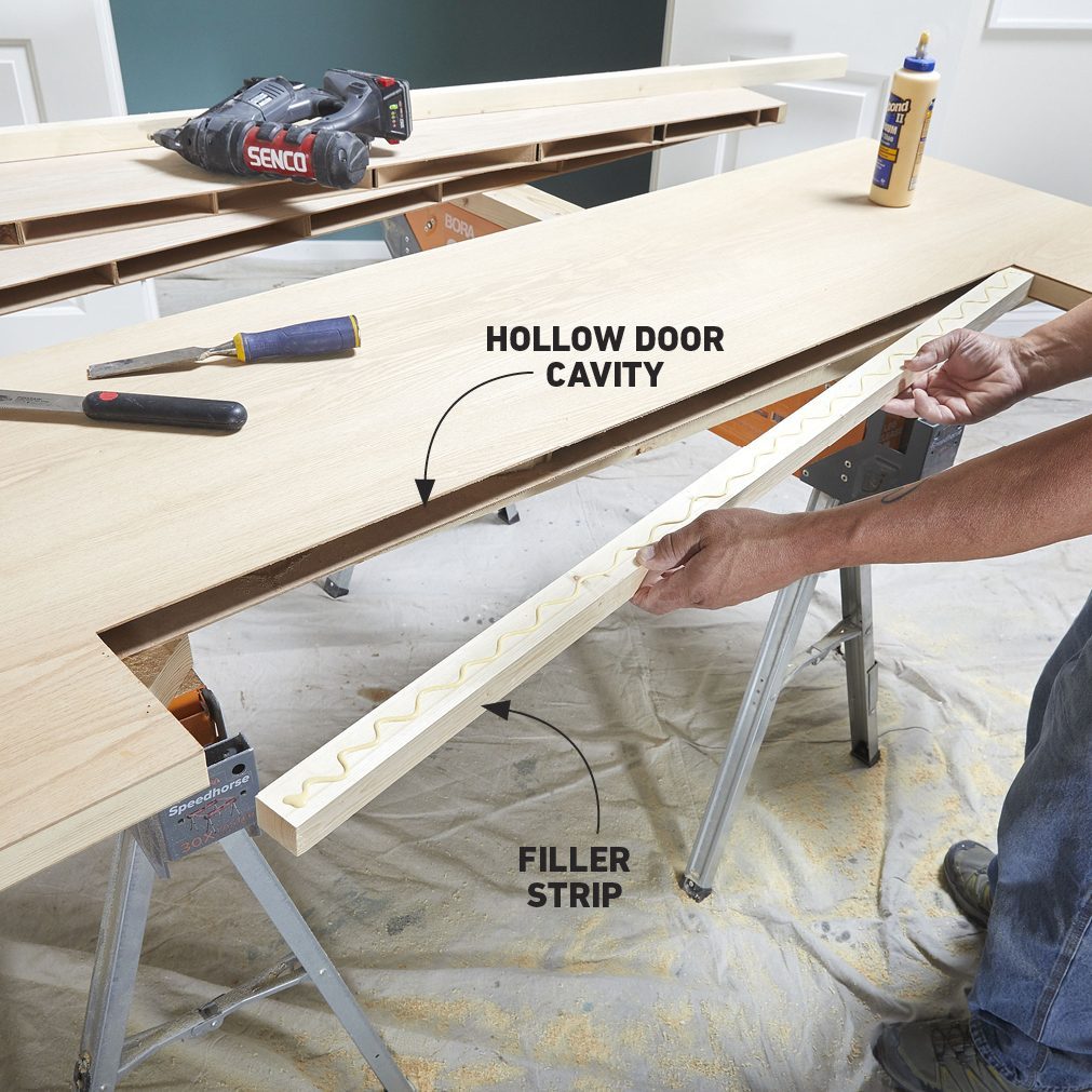 Install filler strips