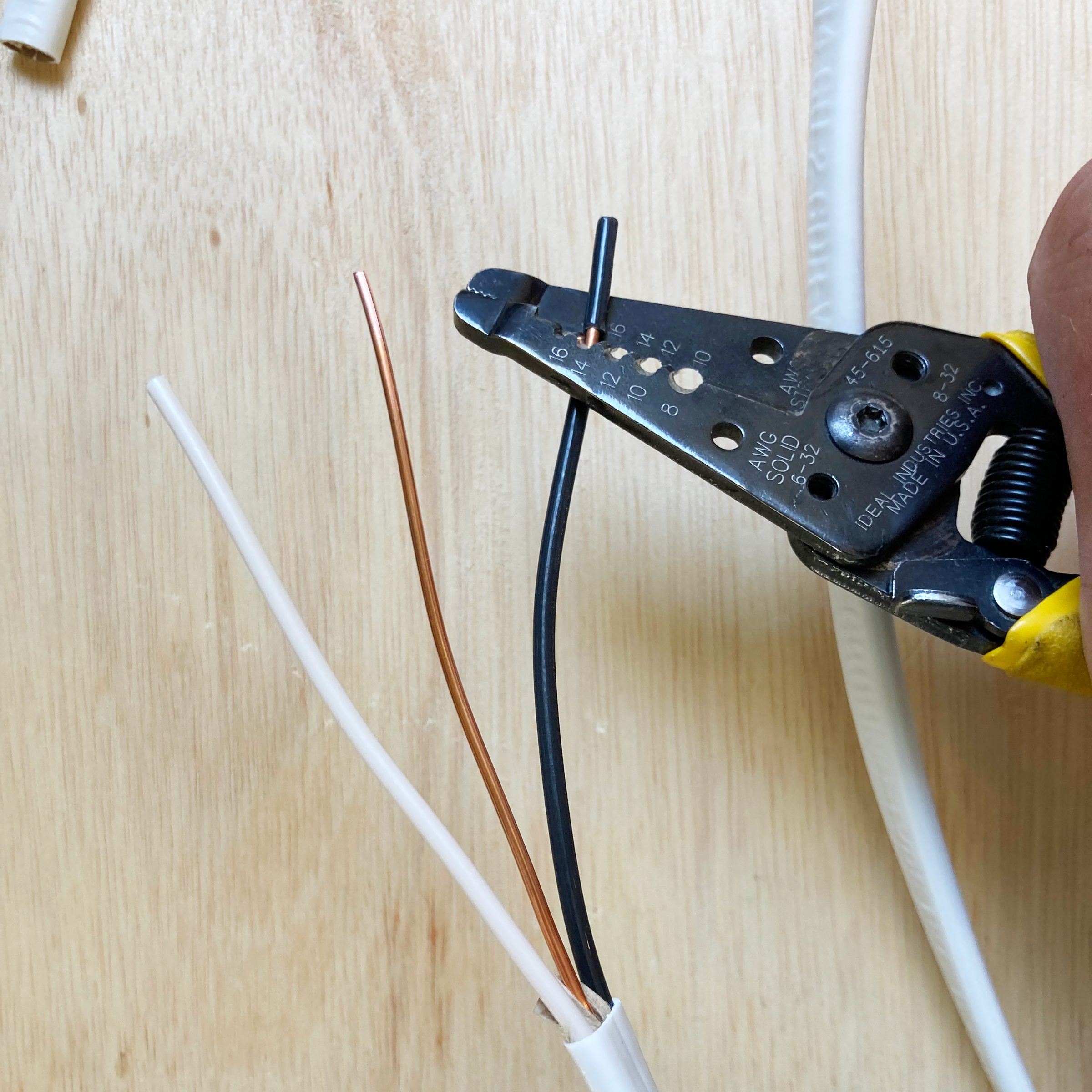 strip the wires