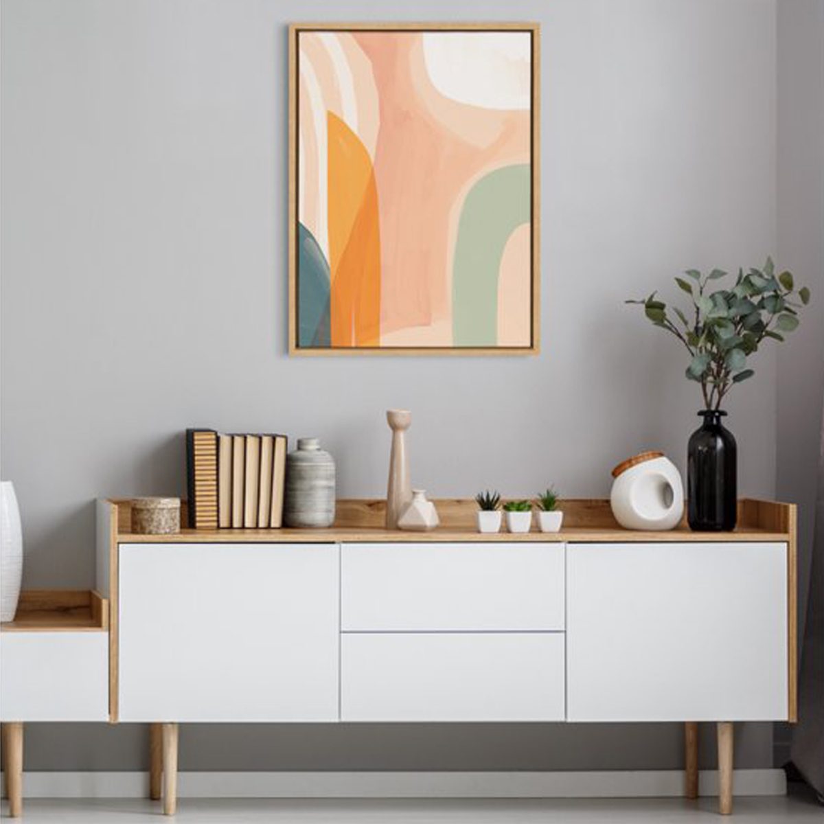 Kate And Laurel Sylvie Sunrise Over Marrakesh Abstract Framed Canvas Wall Art By Kate Aurelia Holloway Ecomm Walmart.com