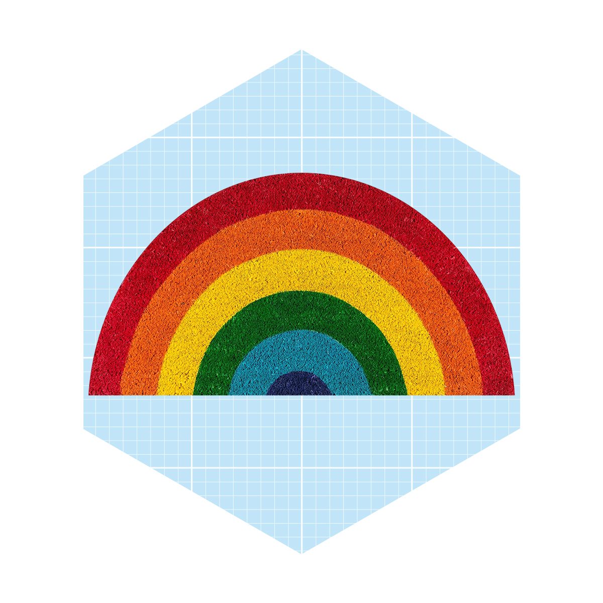 Rainbow Door Mat