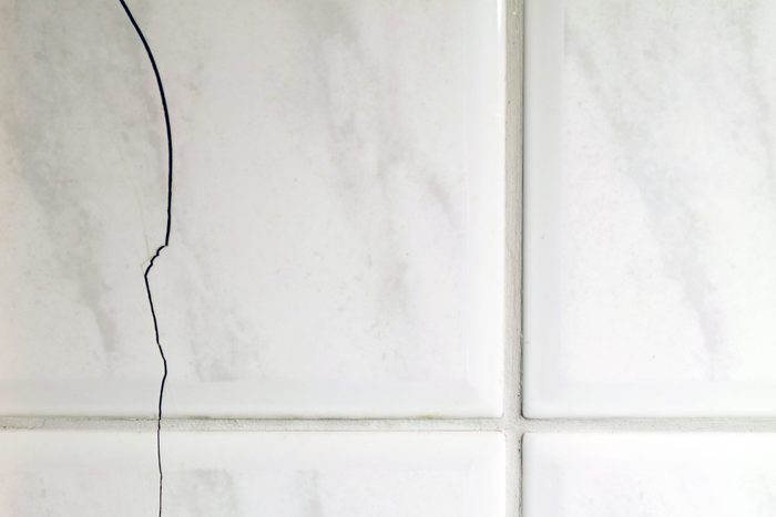 Cracked tiles