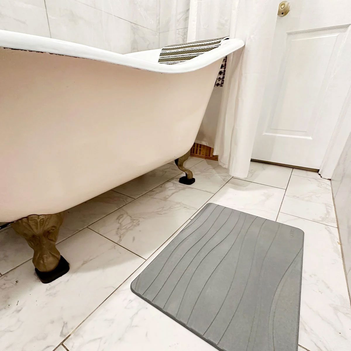 I Tried a Stone Bath Mat and My Review Made Me Swear Off Terrycloth